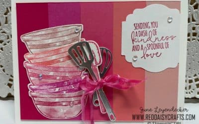 What’s Cookin’ card in Shades of Pink for Tech 4 Stampers Academy Blog Hop