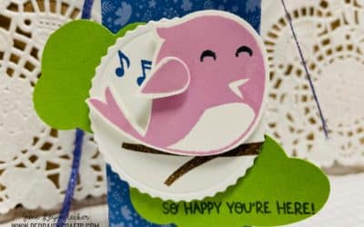 Sweet Songbirds basic and fun fold card plus treat bag