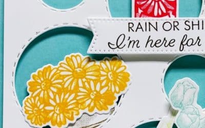 Clean & Simple Card With Flowering Rain Boots & Picture This