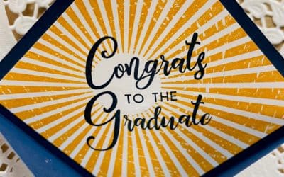 Graduation cap card with Gift Card holder – cased