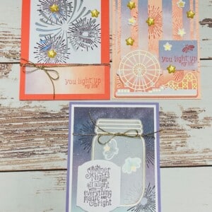 Summer Nights - Set of 3 Cards Paper Pumpkin Alternates fireworks