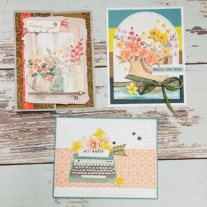 Farmhouse Florals Set of 3 cards - 2