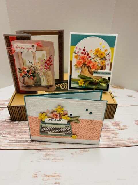 Farmhouse Florals Set of 3 cards - 2