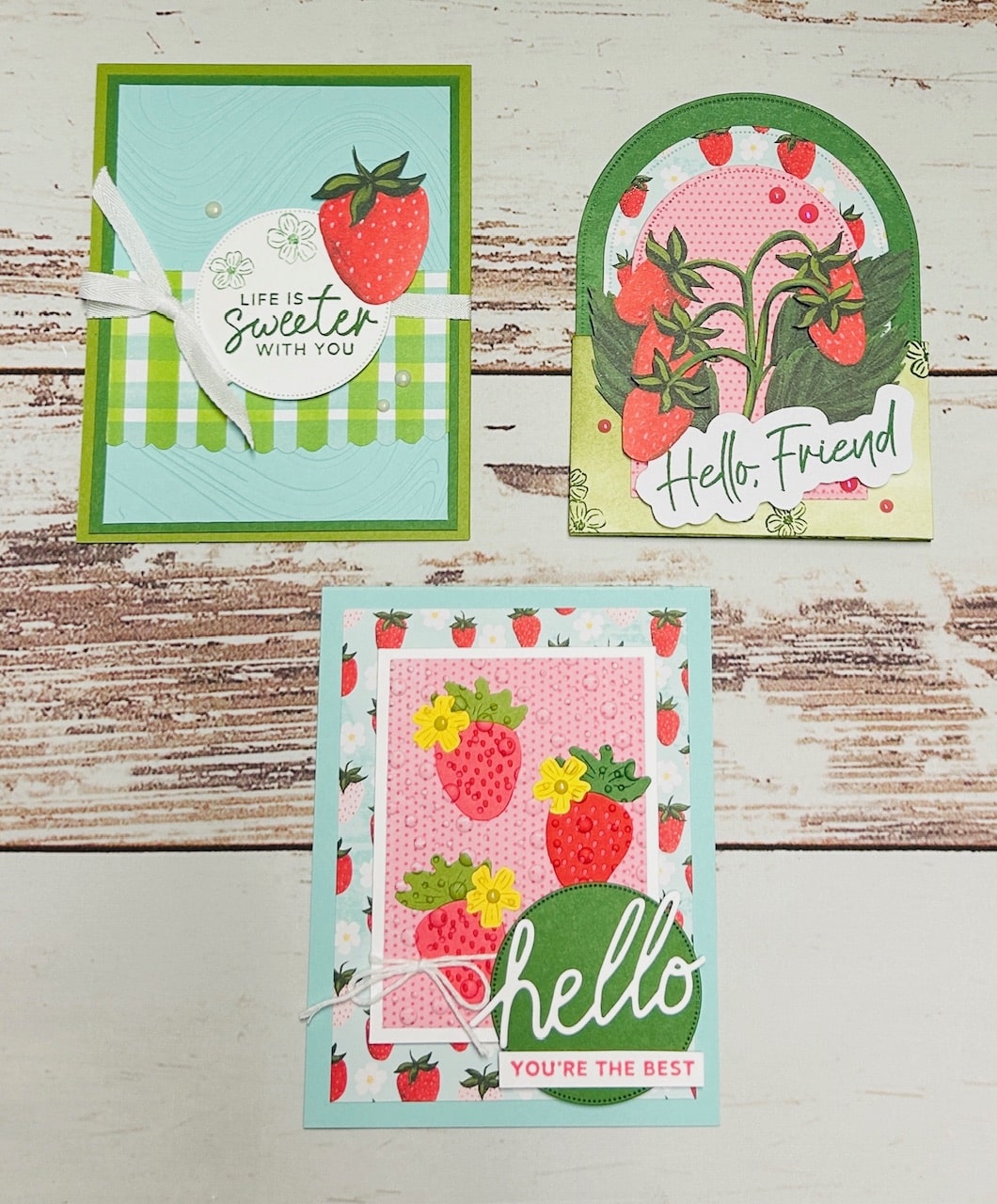 Sweeter With You Set of 3 Cards Hello Friend