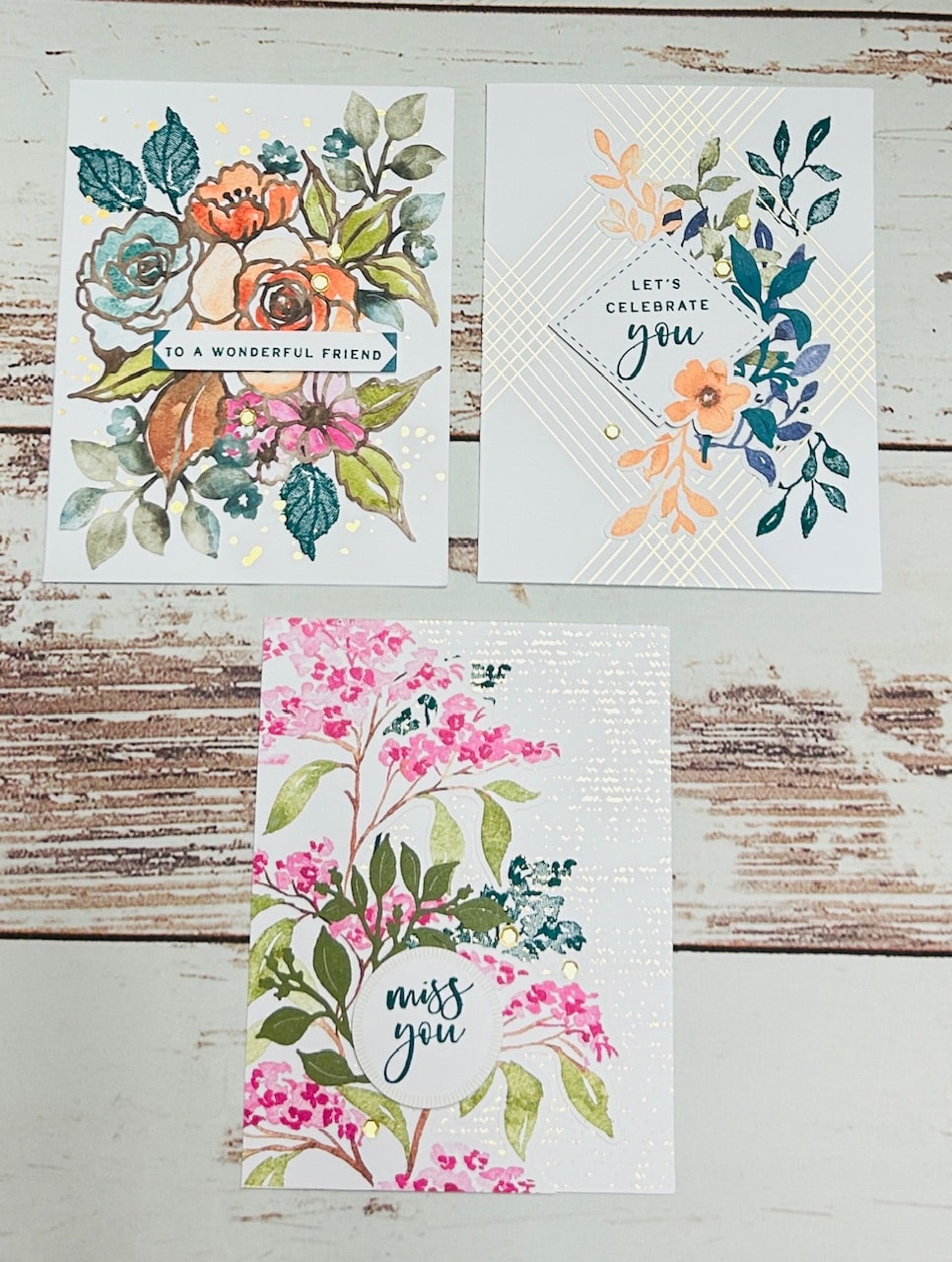 3 Cards Full of Charm Paper Pumpkin