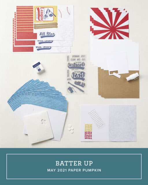 May 2021 Batter Up! Paper Pumpkin from Stampin' Up!