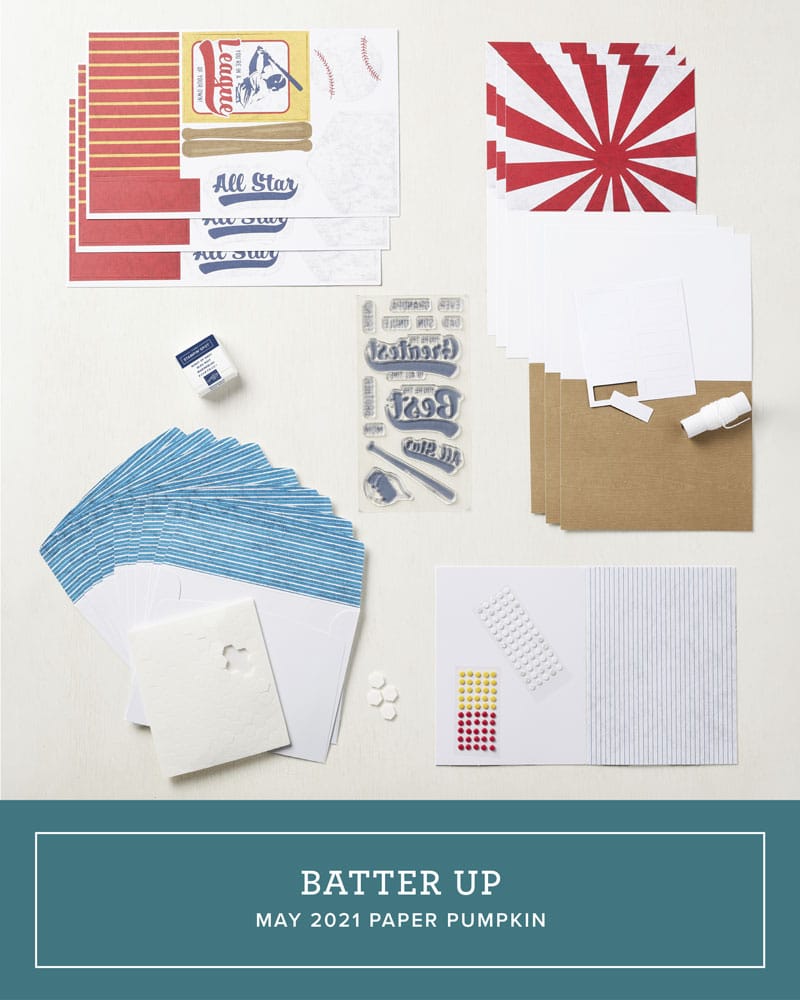 May 2021 Batter Up! Paper Pumpkin from Stampin' Up!