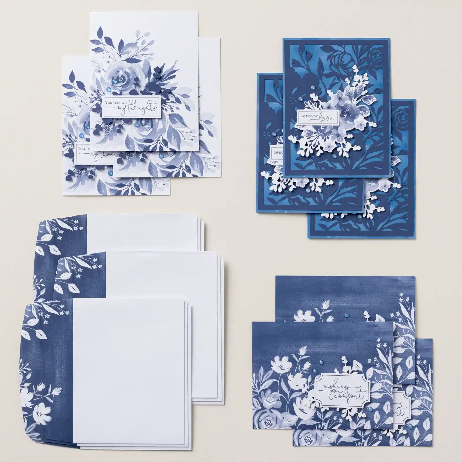 Bearutiful Blues Kit Birthday Card Organizer Kit, excellent for keeping track of birthdays and it includes pockets to hold cards and includes 8 simple cards 2 different designs, no stamping required.
